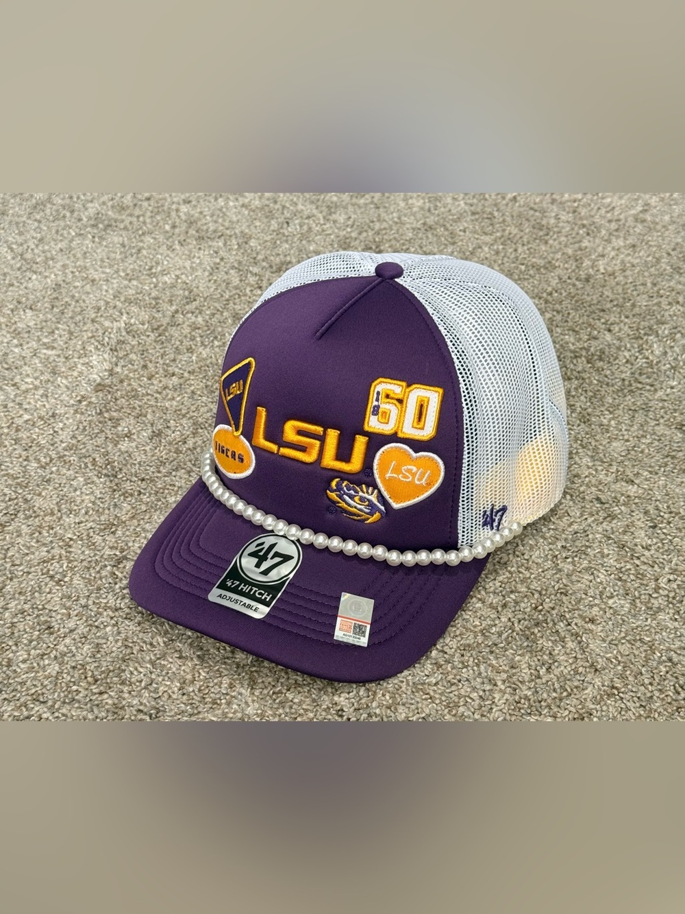 NEW 47 Brand Louisiana State Tigers LSU Rally On ’47 Hitch Fm Foam Front Hat